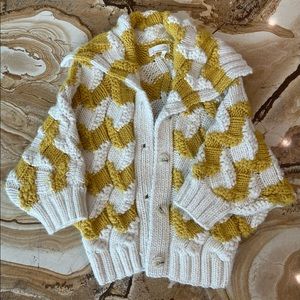 Anthropologie Charley chunky knit cardigan sweater, small, worn once!💛🤍